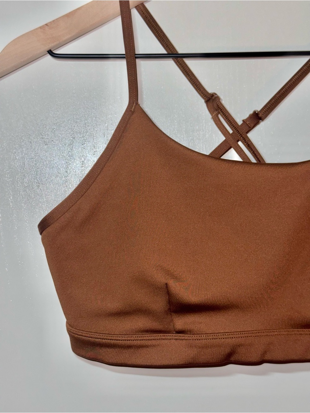Alo Airlift Intrigue Sports Bra Sun Kissed Brown Women Size Large - Picture 5 of 5